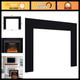 Electric Fireplace Heater Insert 33 Length 25 High Trim Kit Included, Modern