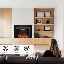 Electric Fireplace Heater Insert 33 Length 25 High Trim Kit Included, Modern
