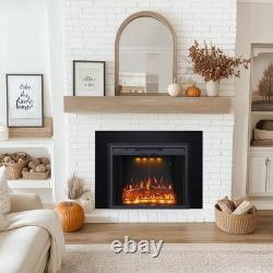 Electric Fireplace Insert 36 Length 21 High Trim Kit, Heater, Home Decor