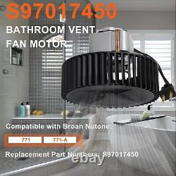 Exhaust Fan Motor 120V, 70CFM, 1.5A, 3000 RPM with Replacement Part for S97017450