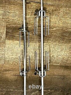 Farberware 454 454A Grill Rotisserie Spit Rod Forks 2pc and Motor 436 OEM Part