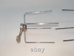 Farberware Open Hearth Indoor Rotisserie Spit Forks Holder Replacement Parts OEM