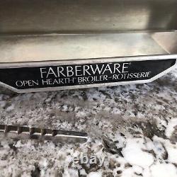 Farberware Open Hearth Rotisserie Grill 450A Frame Handle Assembly Drip Pan Spit