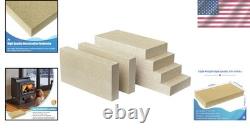 Fire Bricks for Stove 9x4.5x1.25 Inches Vermiculite Replacement 6-Pack