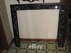 Fireplace Wood Pellet Stove Italain Marble Trim Wall Surround 46 X 40 1/2