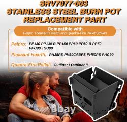 Firepot Burnpot Replacement Parts for Pelpro & Pleasant Hearth Pellet Stoves, SR