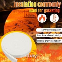 Fireproof Insulation Strip 2x200 High Temp 2200°F Fiber Blanket for Stoves