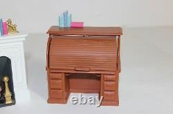 Fisher Price Grand Mansion Doll House REPLACEMENT PART DESK AND FIRE PLACE