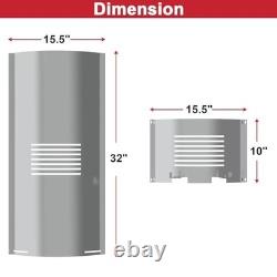 Flame Broiler Kit for Pellet Grills, Slide Cover Bottom Replacement for Pit Boss