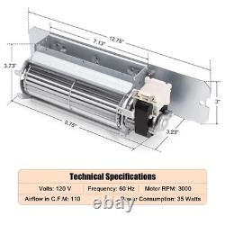 GZ550-1KT GZ552 Blower Fan Kit for Napoleon & Continental Fireplaces, Replace