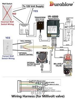 Gas Fireplace Ignition Control Module Replacement, IPI Electronic System, CSA Ce