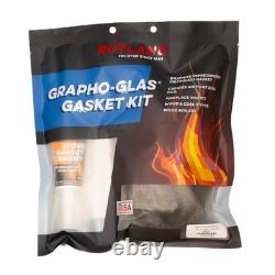 Grapho-Glas Flat Gasket Replacement Kit, 7' x 3/4 x 1/4, High-Temp Sealant