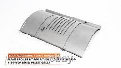 Heavy-Duty Flame Broiler Kit for Pellet Grills, Adjustable 23-32, Replacement P