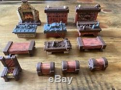 HeroQuest Original Furniture Replacement Lot Fireplace Table Bookcase Parts
