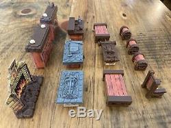 HeroQuest Original Furniture Replacement Lot Fireplace Table Bookcase Parts
