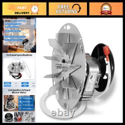 High-Efficiency Combustion Exhaust Blower Motor for Pellet Stoves, Compatible wi