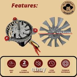 High-Speed Harman Combustion Blower Motor for Pellet Stoves 3000 RPM Upgrade