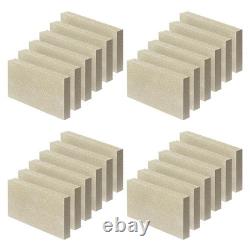 High-Temp Resistant Fire Bricks 9x4.5x1.25 24 Pack for Wood Stove Replaceme