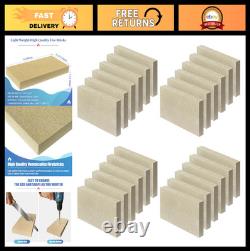 High-Temperature Fire Bricks for Wood Stoves, 9x4.5x1.25, 24 Pack Replacement