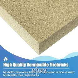 High-Temperature Fire Bricks for Wood Stoves, 9x4.5x1.25, 24 Pack Replacement