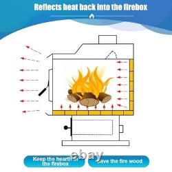 High-Temperature Fire Bricks for Wood Stoves, 9x4.5x1.25, 24 Pack Replacement