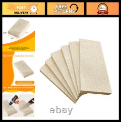 High-Temperature Fire Bricks for Wood Stoves & Fireplaces, Cuttable 9x4.5, 6 P
