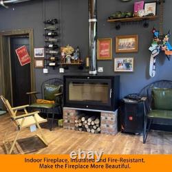 High-Temperature Fire Bricks for Wood Stoves & Fireplaces, Cuttable 9x4.5, 6 P