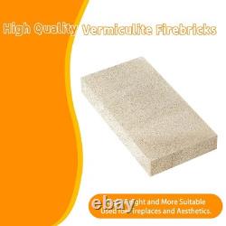 High-Temperature Fire Bricks for Wood Stoves & Fireplaces, Cuttable 9x4.5, 6 P