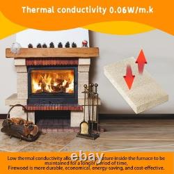High-Temperature Fire Bricks for Wood Stoves & Fireplaces, Cuttable 9x4.5, 6 P