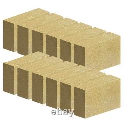 High-Temperature Insulated Fire Bricks for Wood Stoves & Fireplaces, 12 Pack, 9