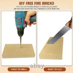 High-Temperature Insulated Fire Bricks for Wood Stoves & Fireplaces, 12 Pack, 9