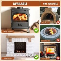High-Temperature Insulated Fire Bricks for Wood Stoves & Fireplaces, 12 Pack, 9