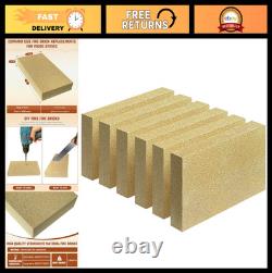 High-Temperature Insulated Fire Bricks for Wood Stoves & Fireplaces, 9x4.5x1.2