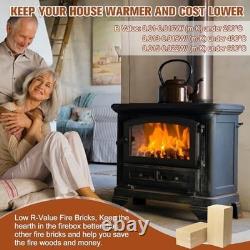 High-Temperature Insulated Fire Bricks for Wood Stoves & Fireplaces, 9x4.5x1.2
