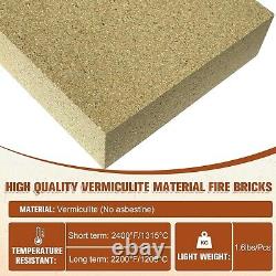 High Temperature Insulating Fire Brick, Size 9 X 4-1/2 X 1-1/4, Pack of 12