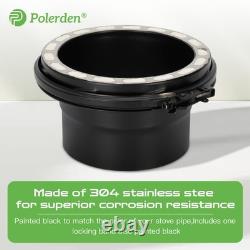 Insulated Chimney Pipe Adapter 304 Stainless Steel Stove Pipe Connector