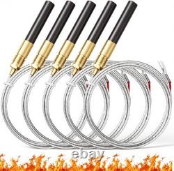 Kingdder 5 Pcs 36 Thermopile Generators 750 Millivolt Thermopile for Gas Firepl