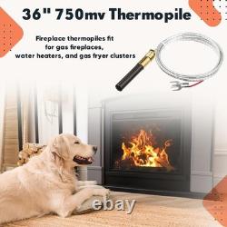 Kingdder 5 Pcs 36 Thermopile Generators 750 Millivolt Thermopile for Gas Firepl