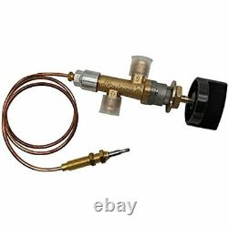 LPG Propane Fireplace Pit Gas Control Cock Valve With Thermocouple, Knob FREE SHIP