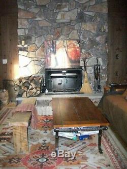 Large Double Door Wood Burning Buck Stove Insert New Blower Motor(ohio)