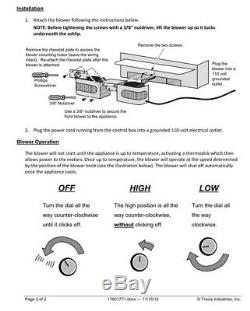 Lopi / Avalon Wood Insert Blower #99000123