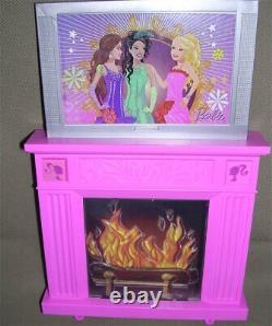 Mattel FIREPLACE TV REPLACEMENT PART Barbie 3 Story Dream Townhouse House N7666