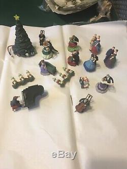 Mr Christmas Holiday Waltz Fireplace Walls People Replacement Parts Lot Unused