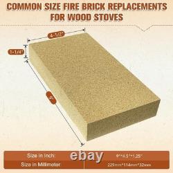 NEW Fire Bricks 9 x 4-1/2 x 1-1/4 High Temp Insulated Fireplace & Wood Stove