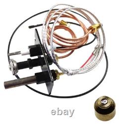 NG Fireplace Pilot Assembly Replacement for HHT Majestic & VC 750mV Thermopile