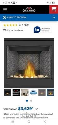 Napoleon BX36NTRE Fireplace Replacement Part Top/Rear DV ZC NG (EI)