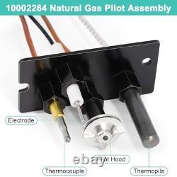 Natural Gas 3-Way Pilot Assembly for Fireplaces & Gas Stoves, Replacement Parts