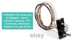 Natural Gas 3-Way Pilot Assembly for Fireplaces & Gas Stoves, Replacement Parts