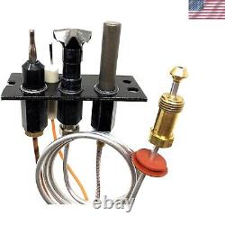 Natural Gas Fireplace Pilot Assembly for Indoor Use Fits Heat-N-Glo Models
