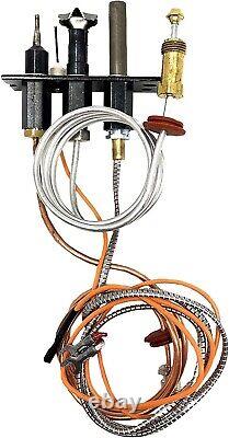 Natural Gas Fireplace Pilot Assembly for Indoor Use Fits Heat-N-Glo Models
